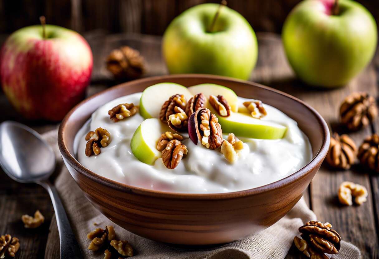 Les vertus nutritives des yaourts aux pommes et noix