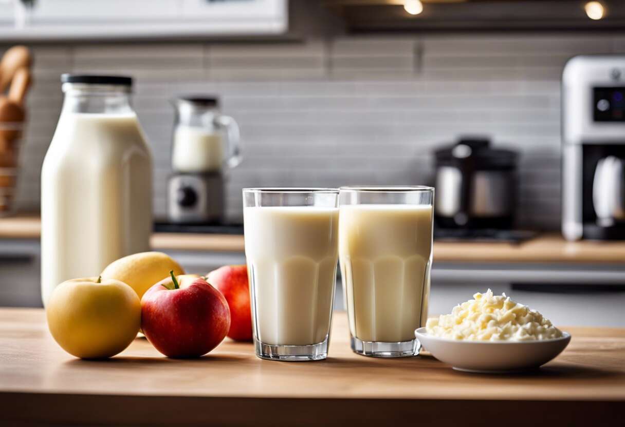 Les différences nutritionnelles clés entre lait entier et lait écrémé