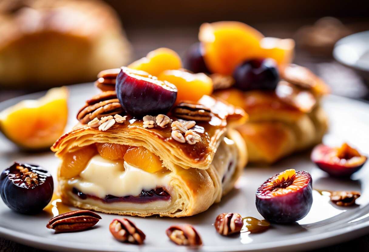 Brie en croûte aux fruits secs : allier fromage et sucré avec brio