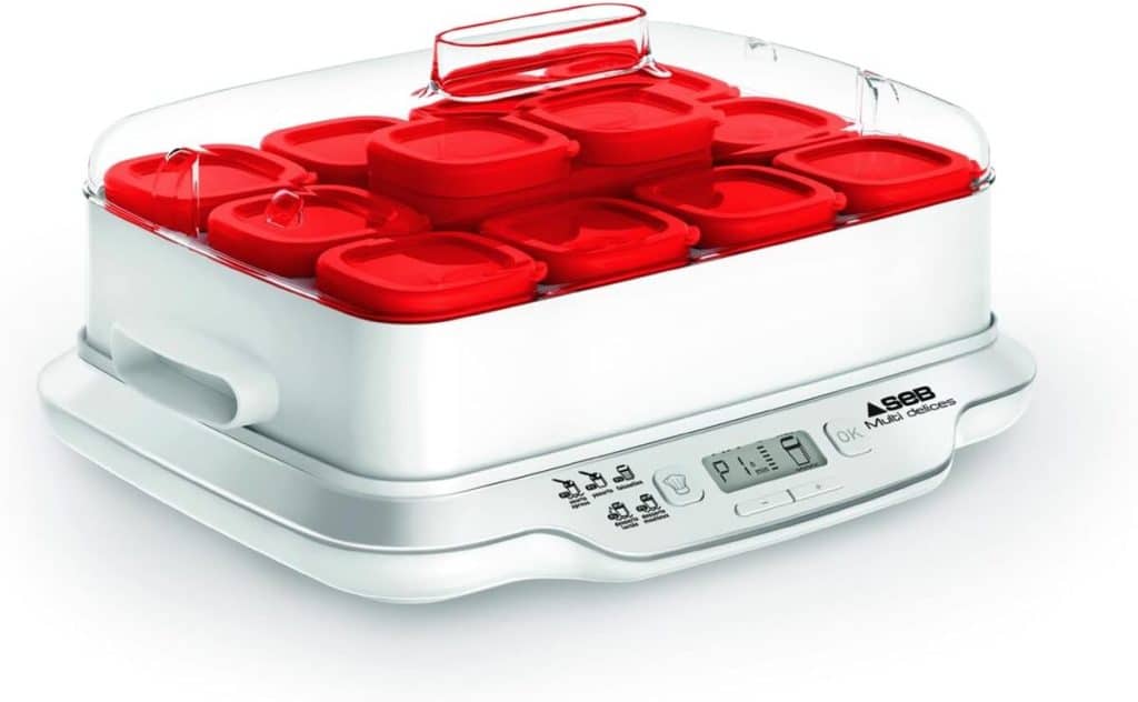 "Yaourtière Multidelices Express : l'essai des 12 pots rouges"