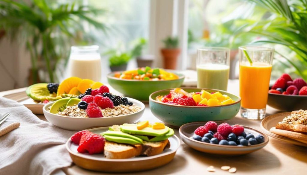 Alternatives végétales pour un petit-déjeuner sain et gourmand