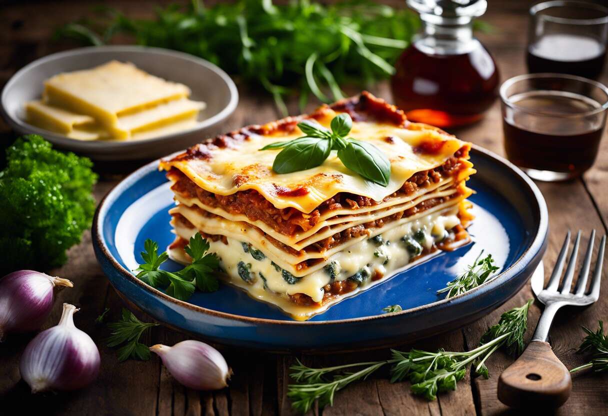 Lasagne au bleu d’Auvergne : créativité culinaire à l’italienne
