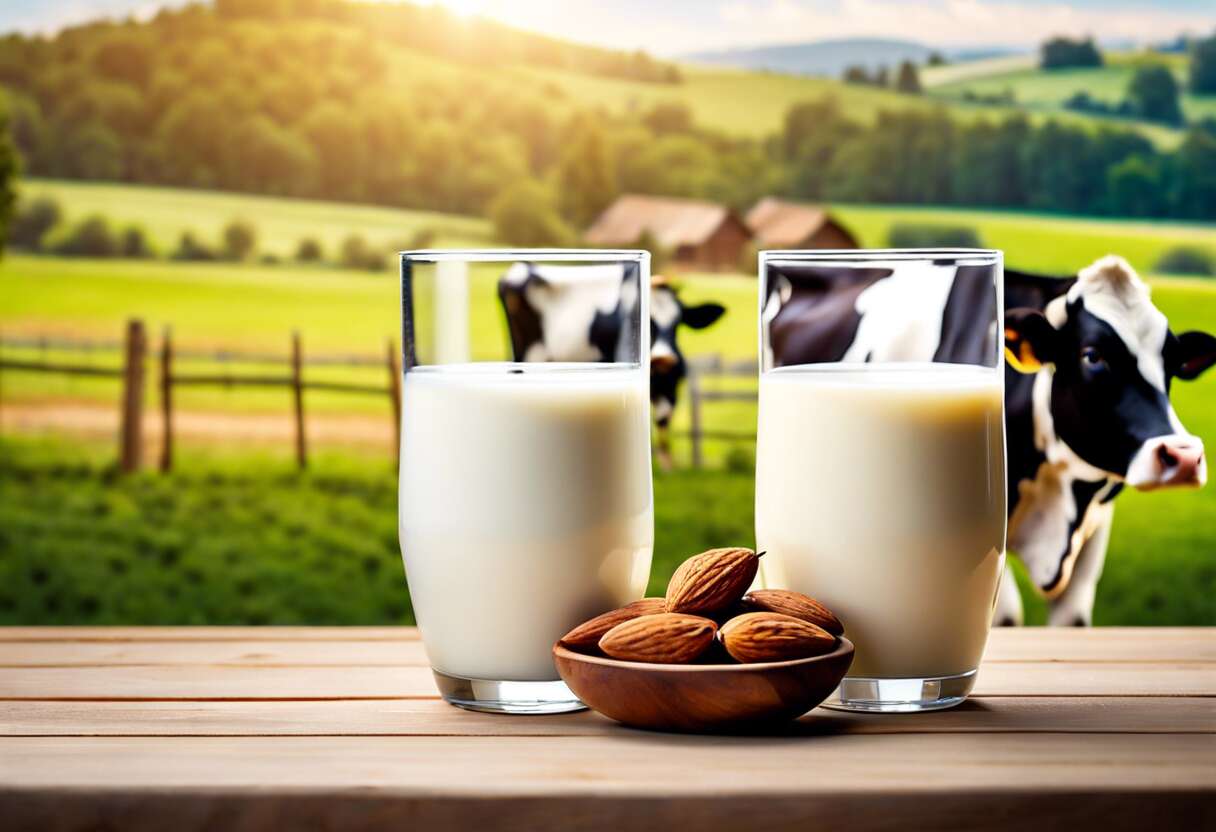 Lait d’amande vs lait de vache : lequel est meilleur pour votre santé ?