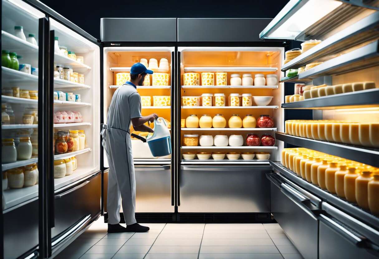 Entretien du réfrigérateur : l’impact sur vos produits laitiers