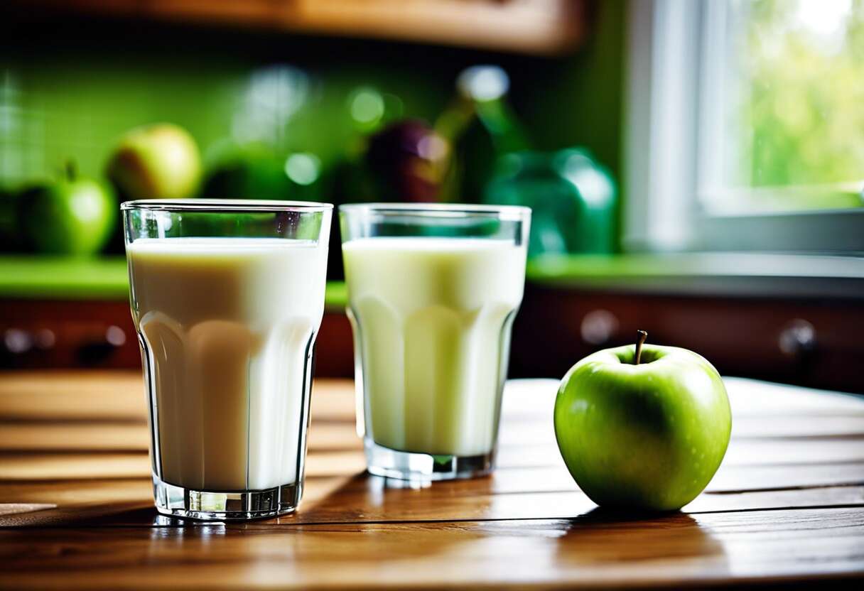Le profil nutritionnel du lait écrémé et demi-écrémé