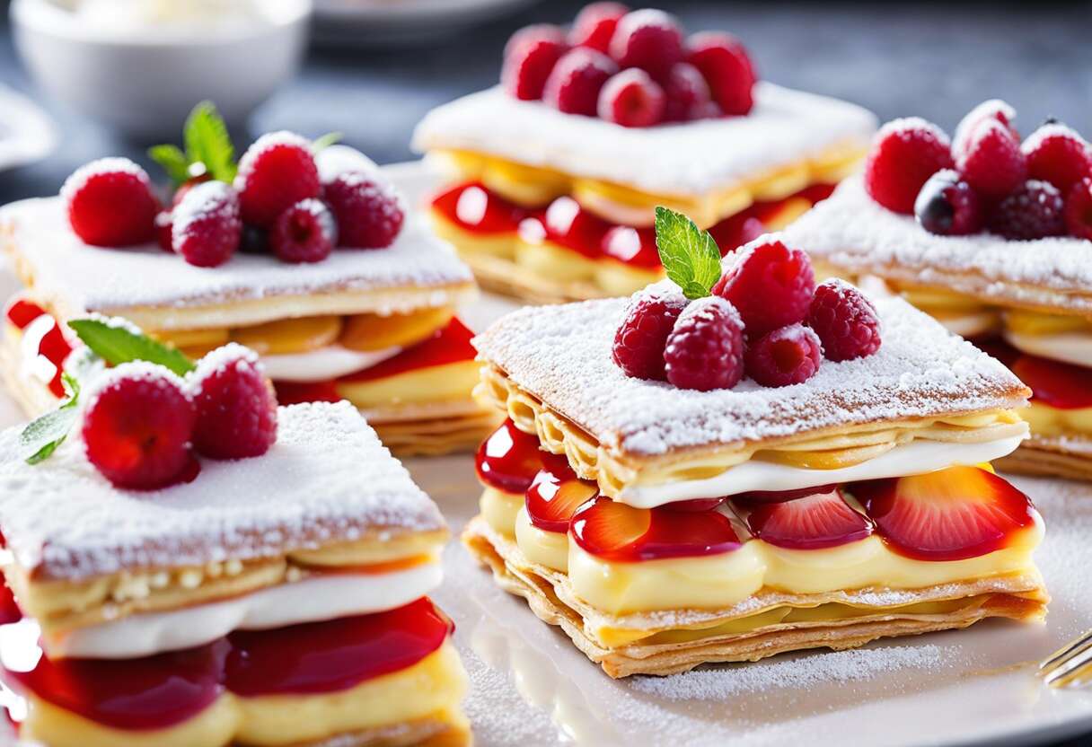 Mille-feuille maison : étapes clés pour un glaçage miroir impeccable