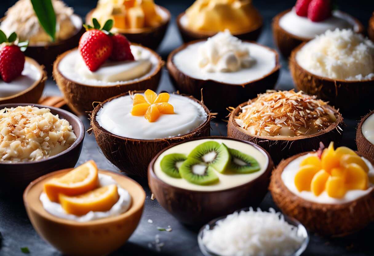 Utilisations créatives du lait de coco en desserts