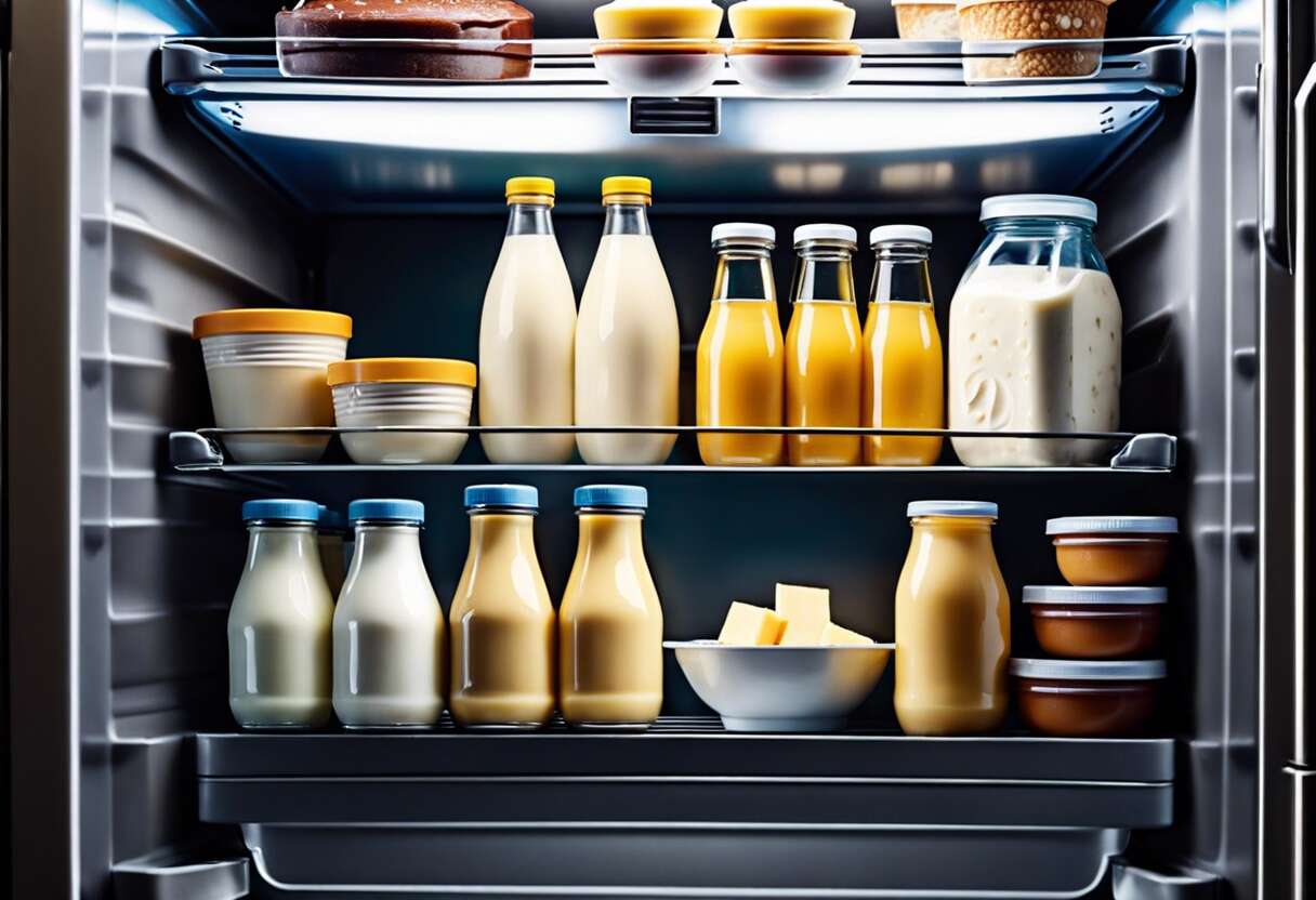 L'emplacement idéal dans votre frigo pour chaque type de produit laitier