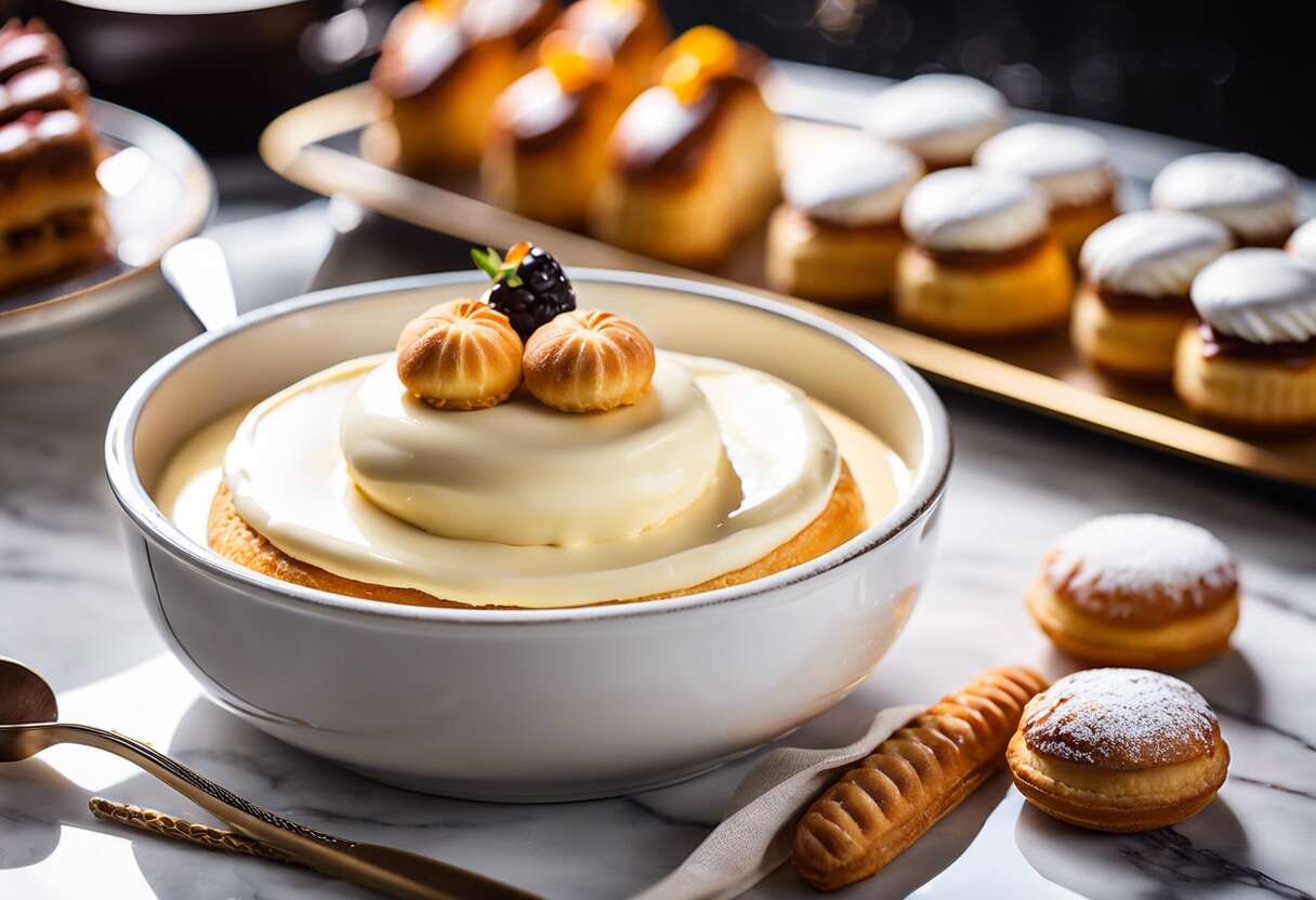 La crème pâtissière : pilier de la pâtisserie française