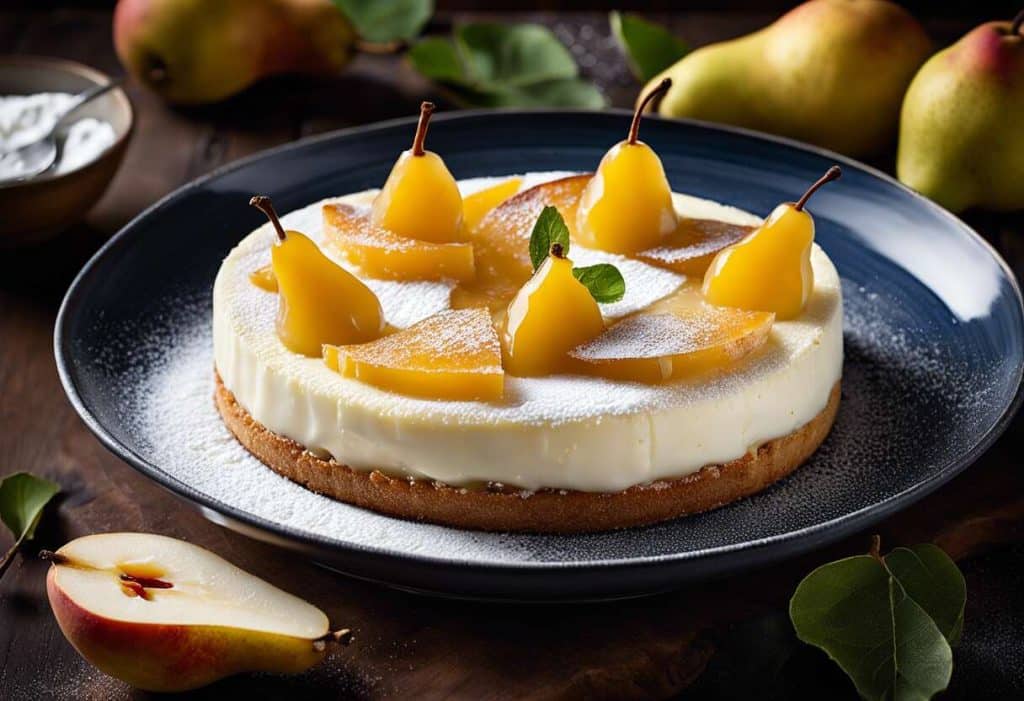 Charlotte aux poires : allier fromage blanc et fruits pour un dessert léger