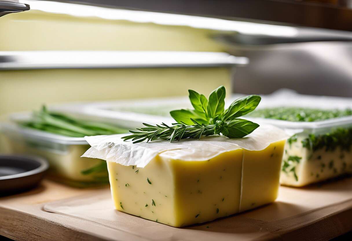 Préparation et congélation : garantir la fraîcheur du beurre aux herbes