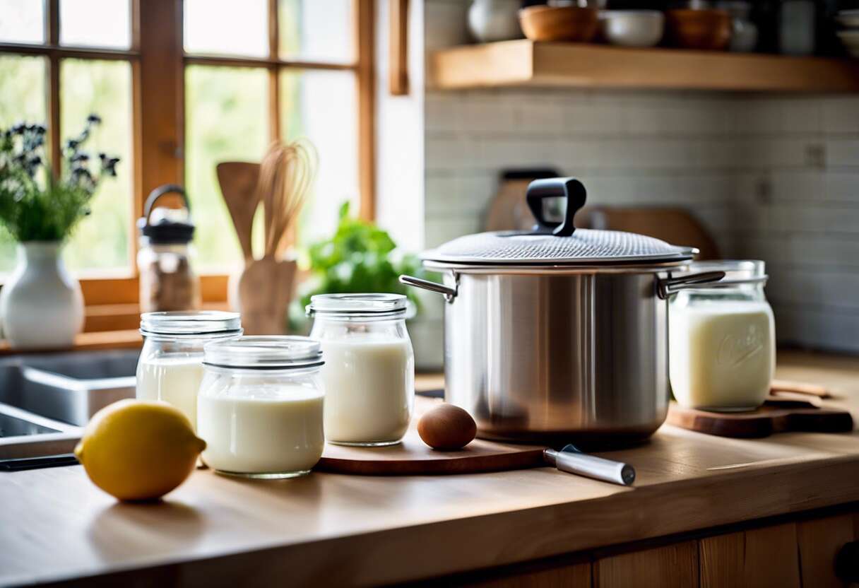 Équipements essentiels pour faire son yaourt naturel chez soi