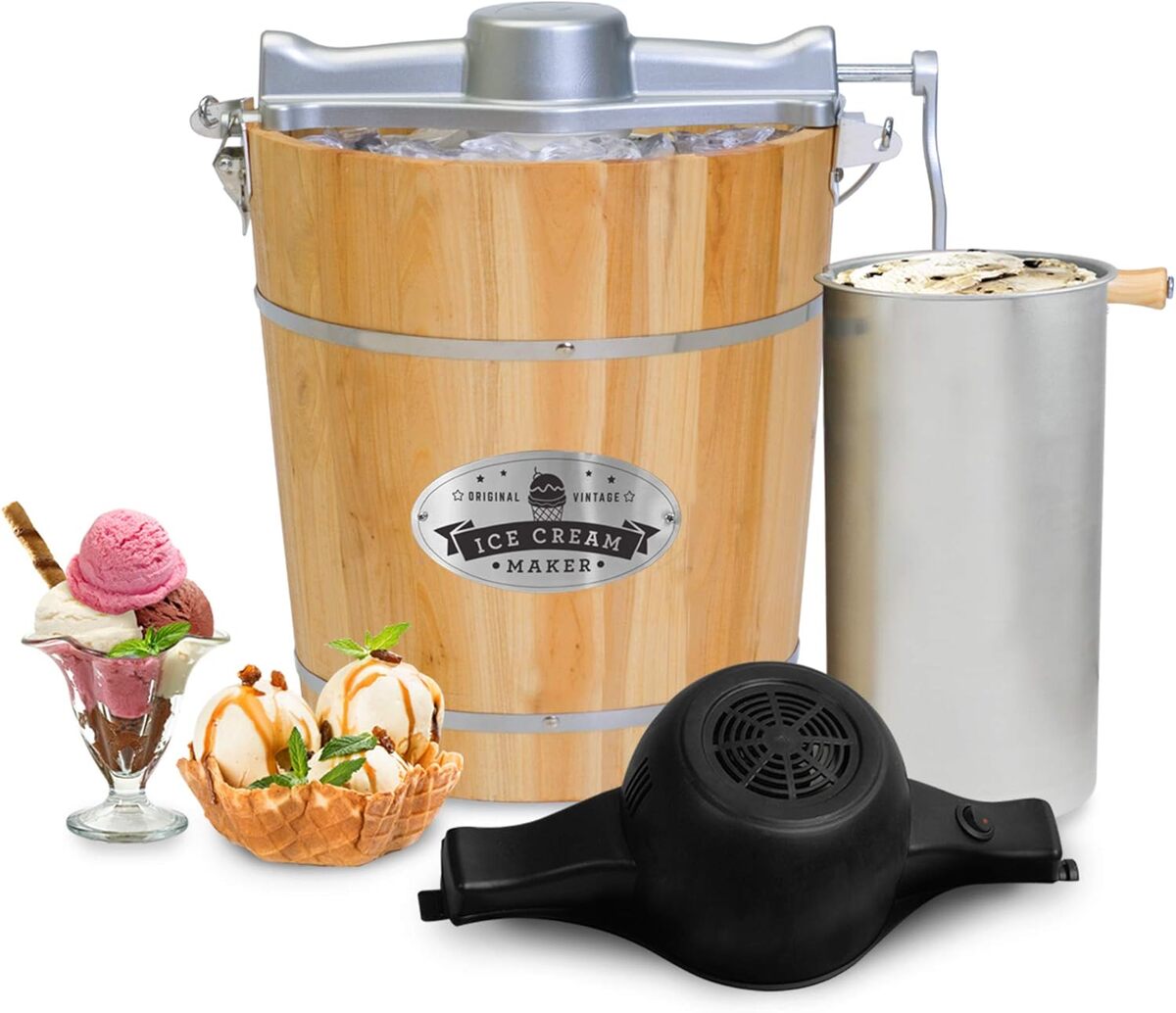 Test Elite Gourmet EIM402 : sorbetière électrique vintage 3, 8 L