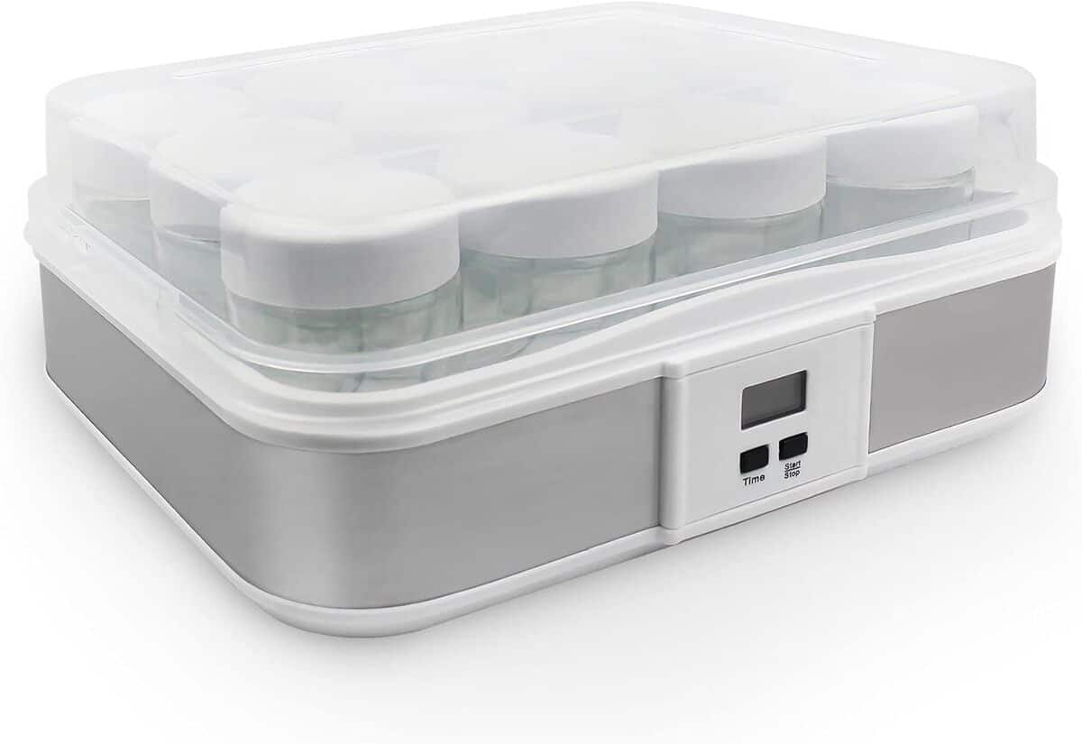 Yaourtière Leogreen: 12 Pots et Minuterie Ajustable