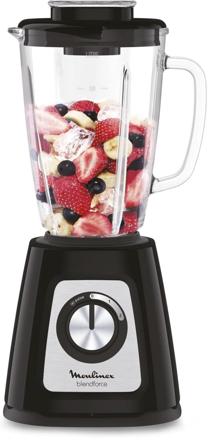 Moulinex Blendforce Cristal LM4301 - Batidora vaso de cristal 800 W