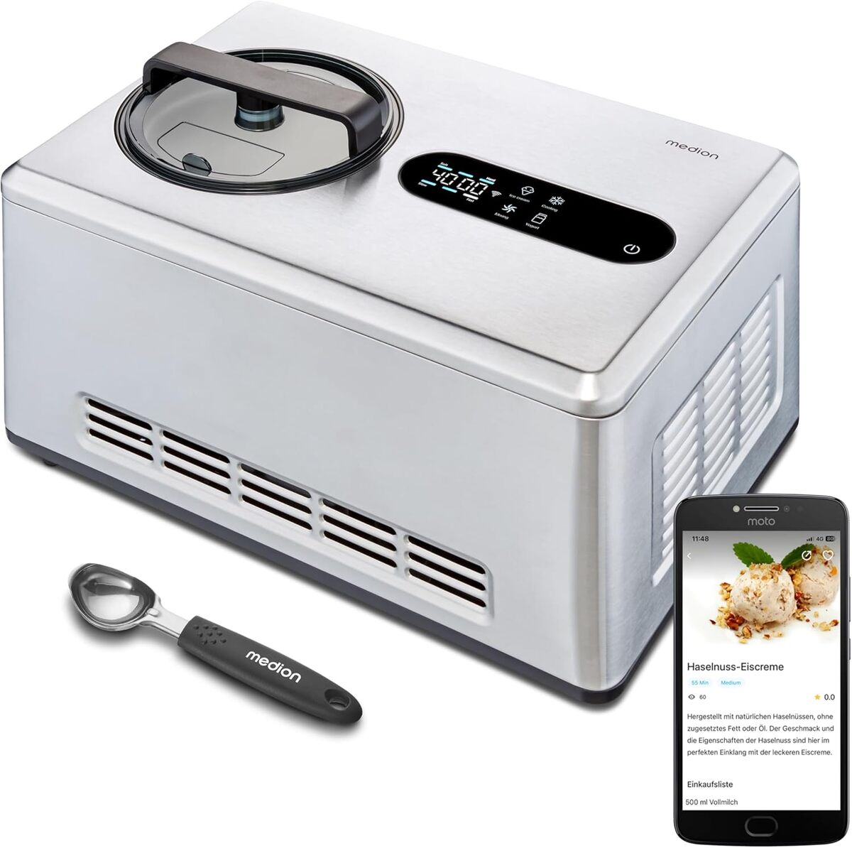 Test de la machine à glace intelligente Medion MD12170