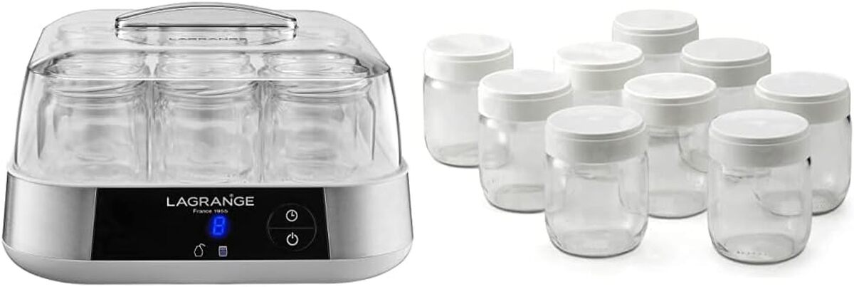Test de la yaourtière inox 18W Lagrange 459002 et ses 9 pots