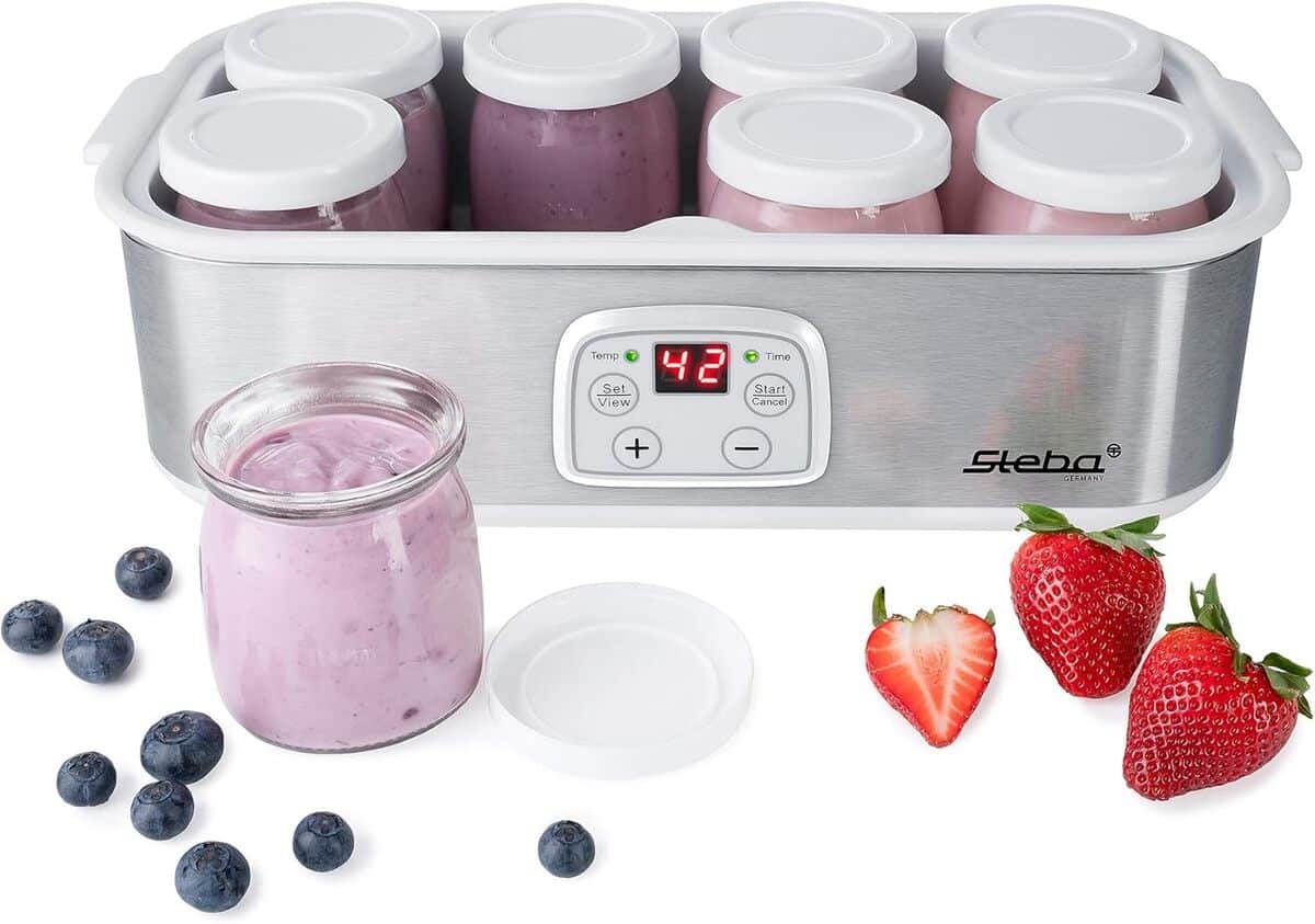 Test : yaourtière Steba JM 3, 1, 5 L en inox et blanc
