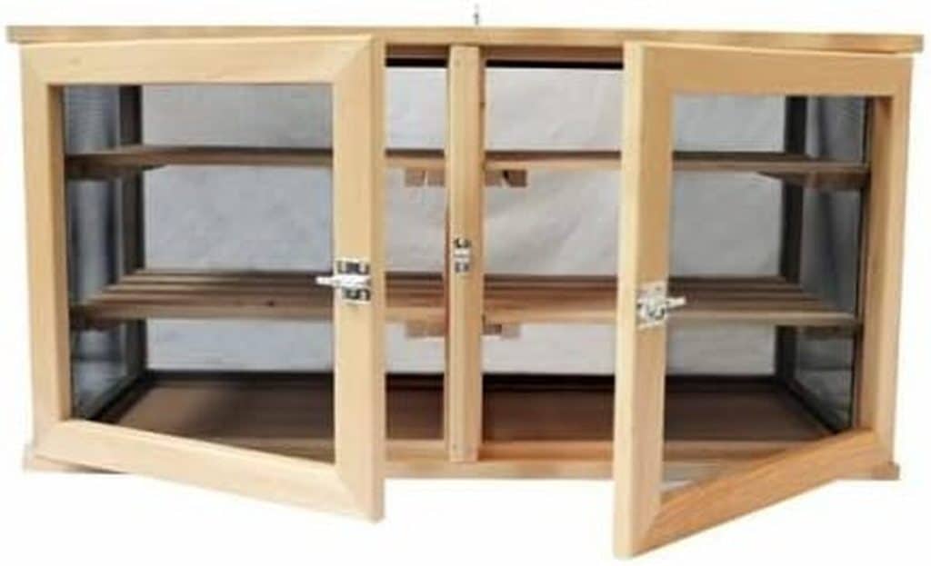 Test du garde-manger vintage Fienow Masy 208 : bois de hêtre et double portes