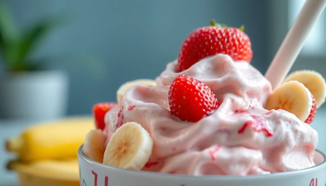 Ingr&eacute;dients indispensables : bananes et fraises