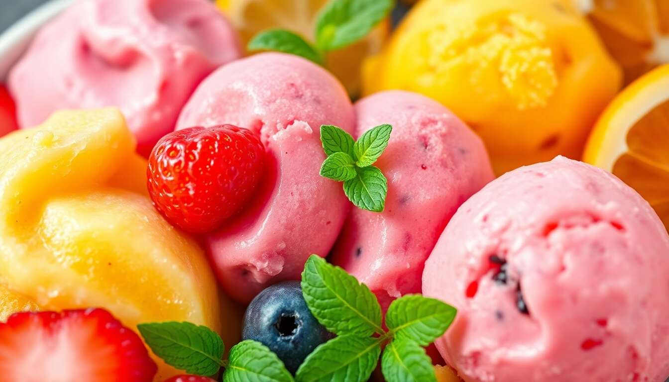 Les diff&eacute;rences nutritionnelles entre sorbet et glace italienne