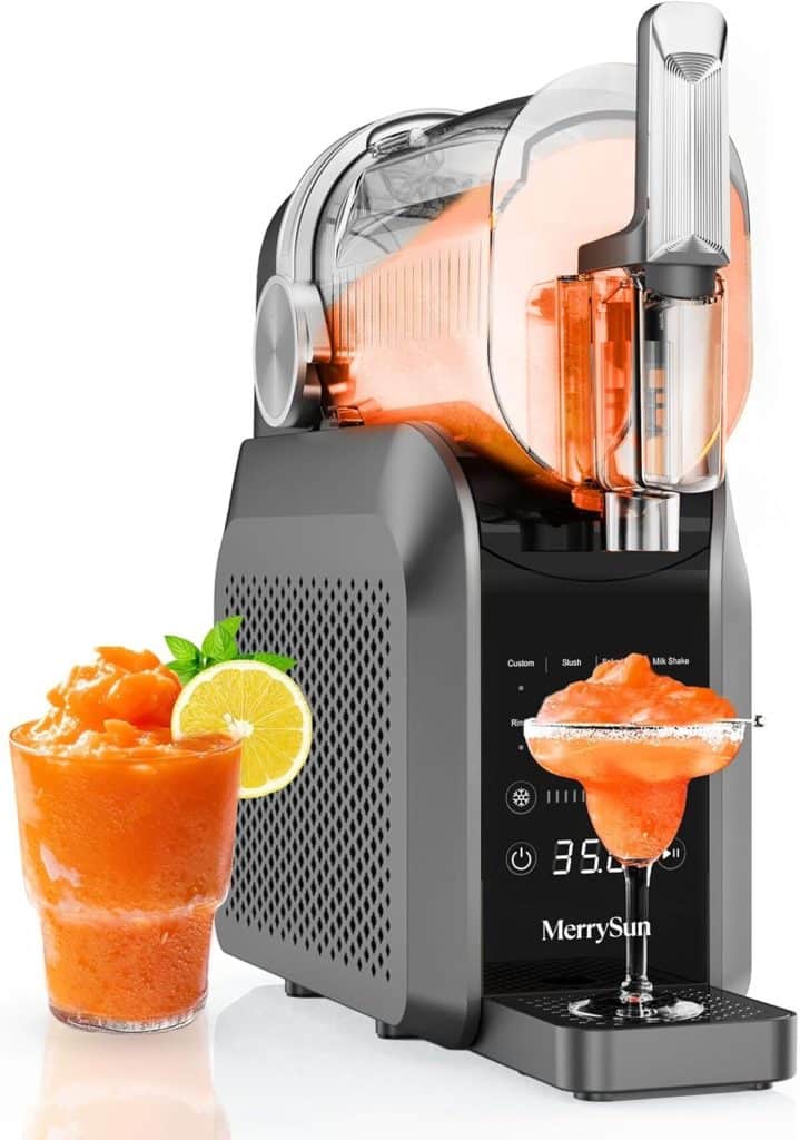 Test de la machine à slushie 1, 8 l avec fonction autonettoyante et 7 préréglages