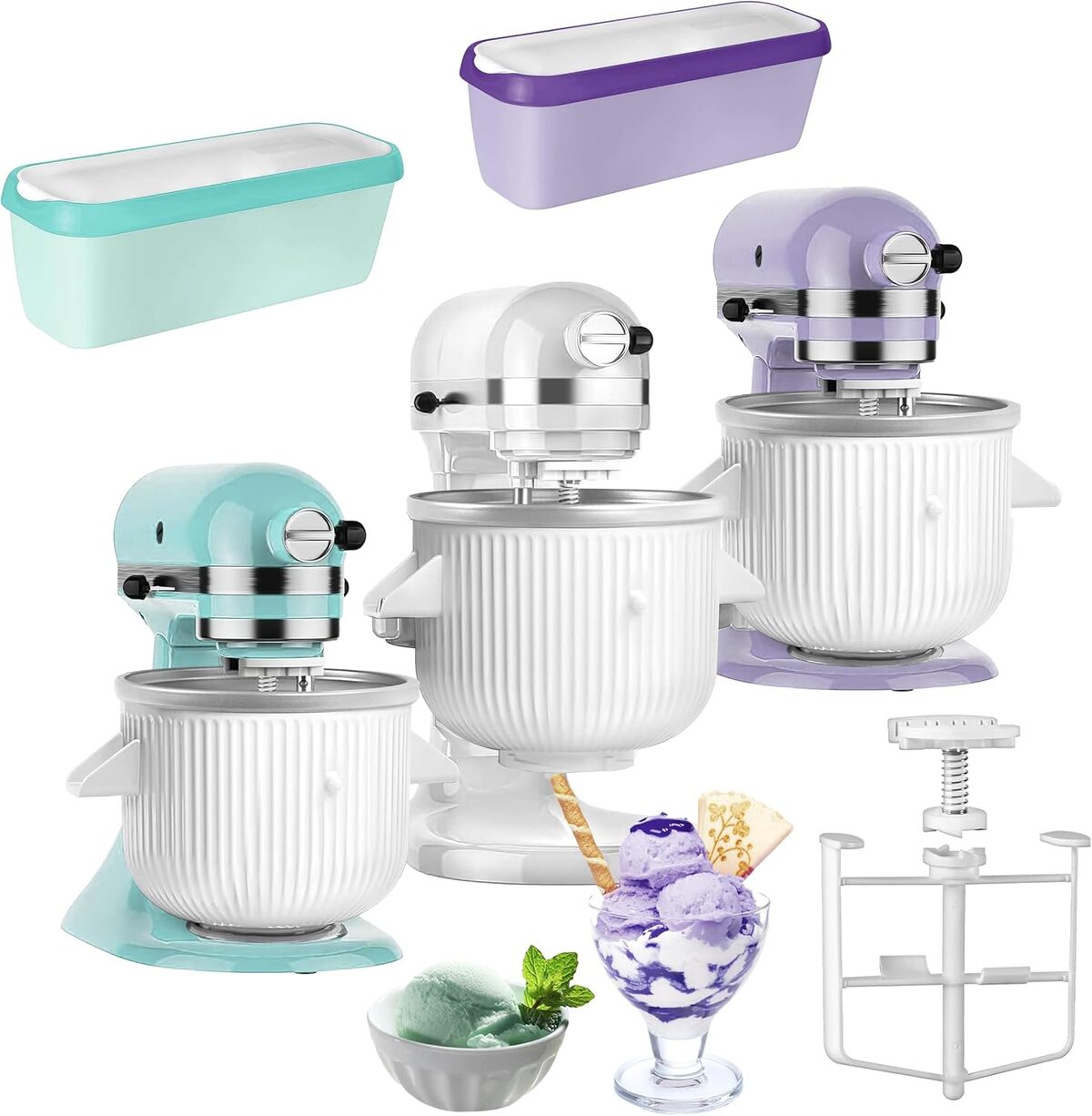 Test machine à glaces pour KitchenAid 4.5-6QT