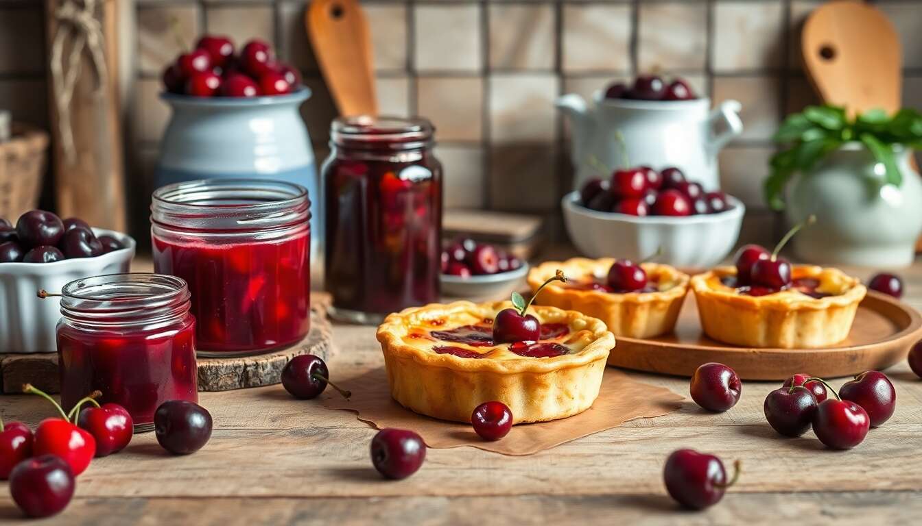 Délices sucrés aux cerises : confiture, gelée, clafoutis, tartes...