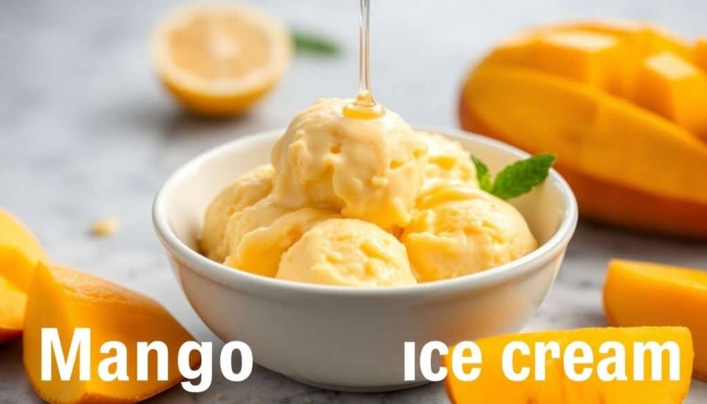 Glace mangue crémeuse sans sorbetière : recette irrésistible