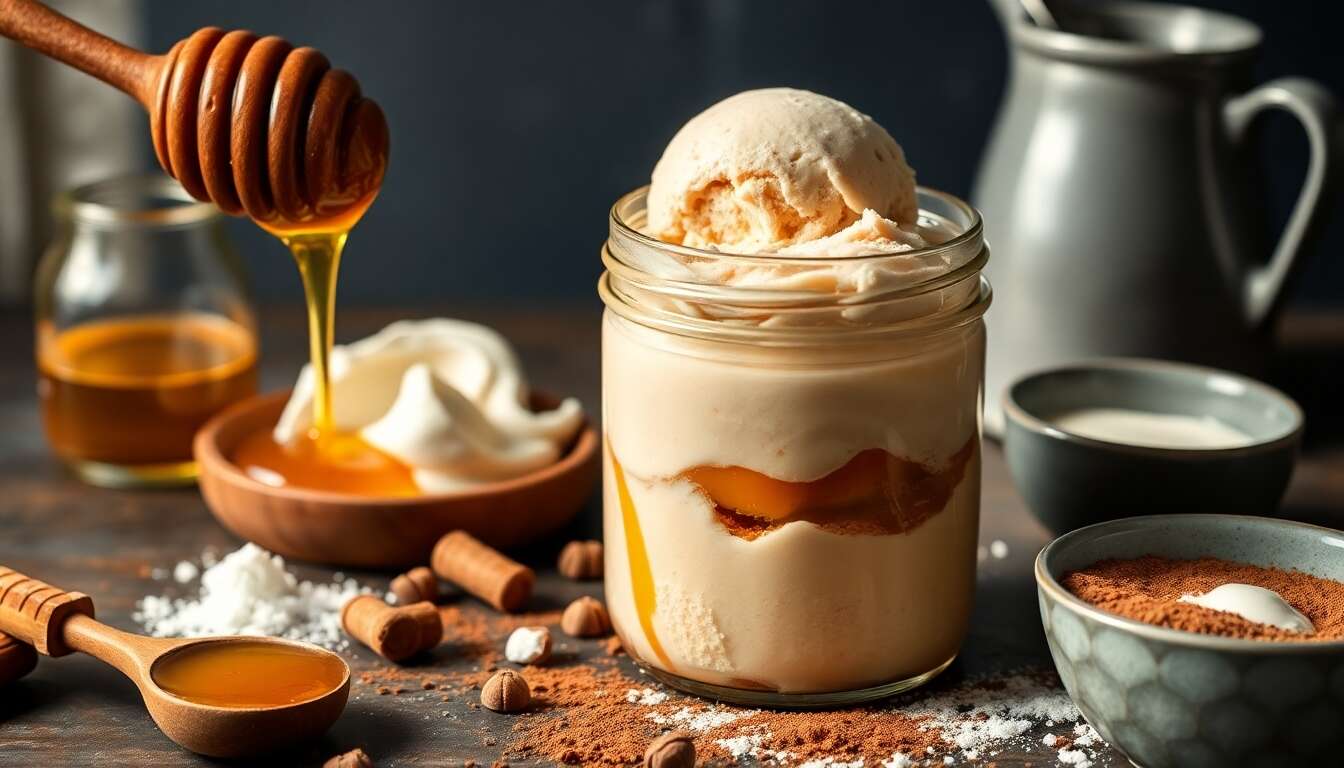 Glace Maison en Bocal : crémeuse, rapide et Délicieuse !