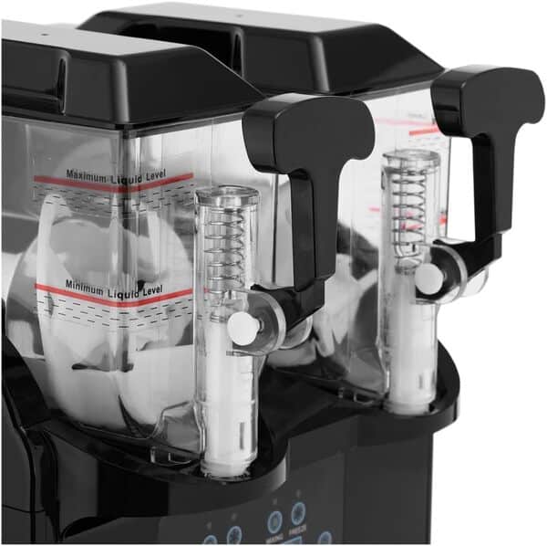 Royal Catering RCSL 2/3 Machine à granité 2 x 3 l Panneau de commande numérique Slush Machine à glaçons Slushy Maker Slush Ice Machine