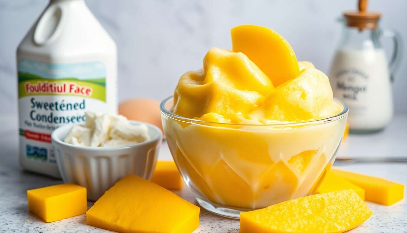 Glace express fruitée sans sorbetière avec 3 ingrédients