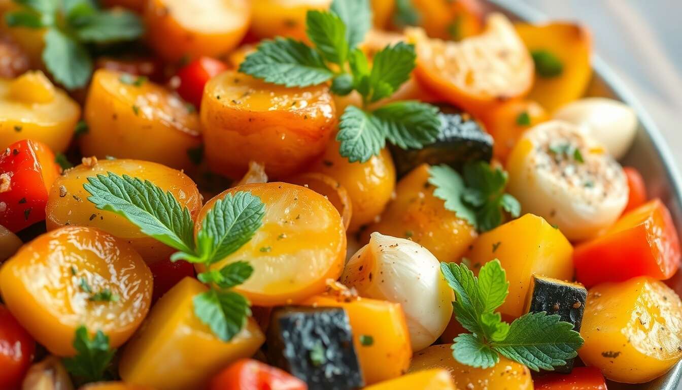 Délice de légumes au four à la grecque