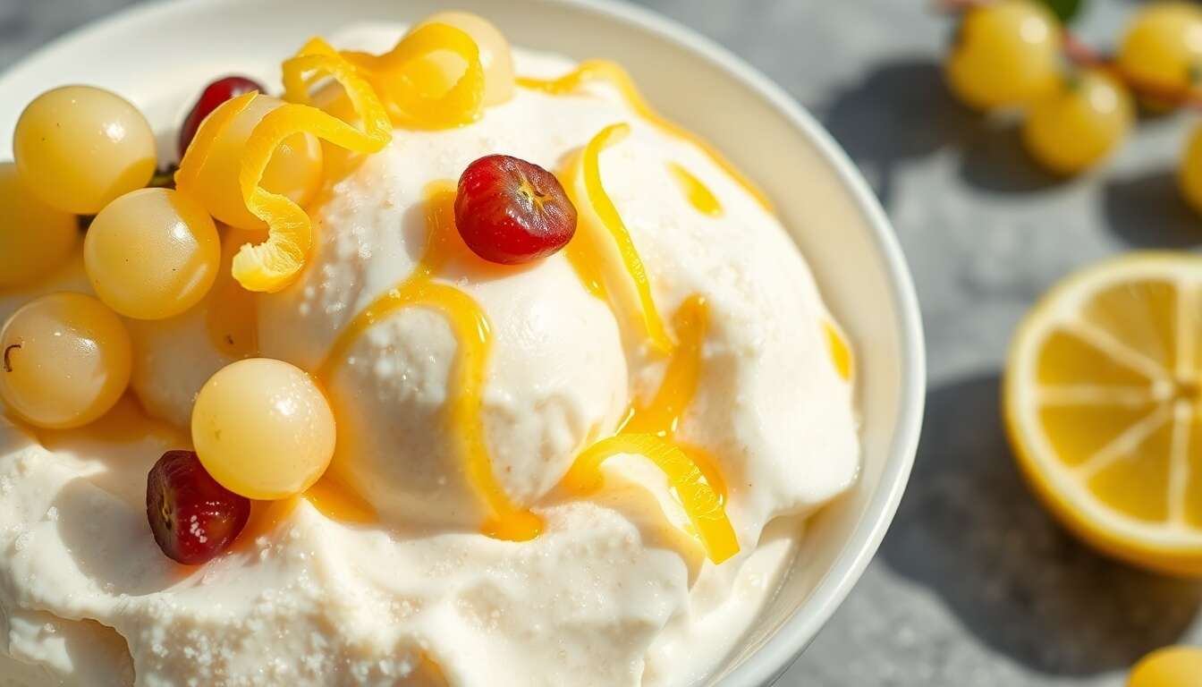Sorbet raisin express sans sorbetière