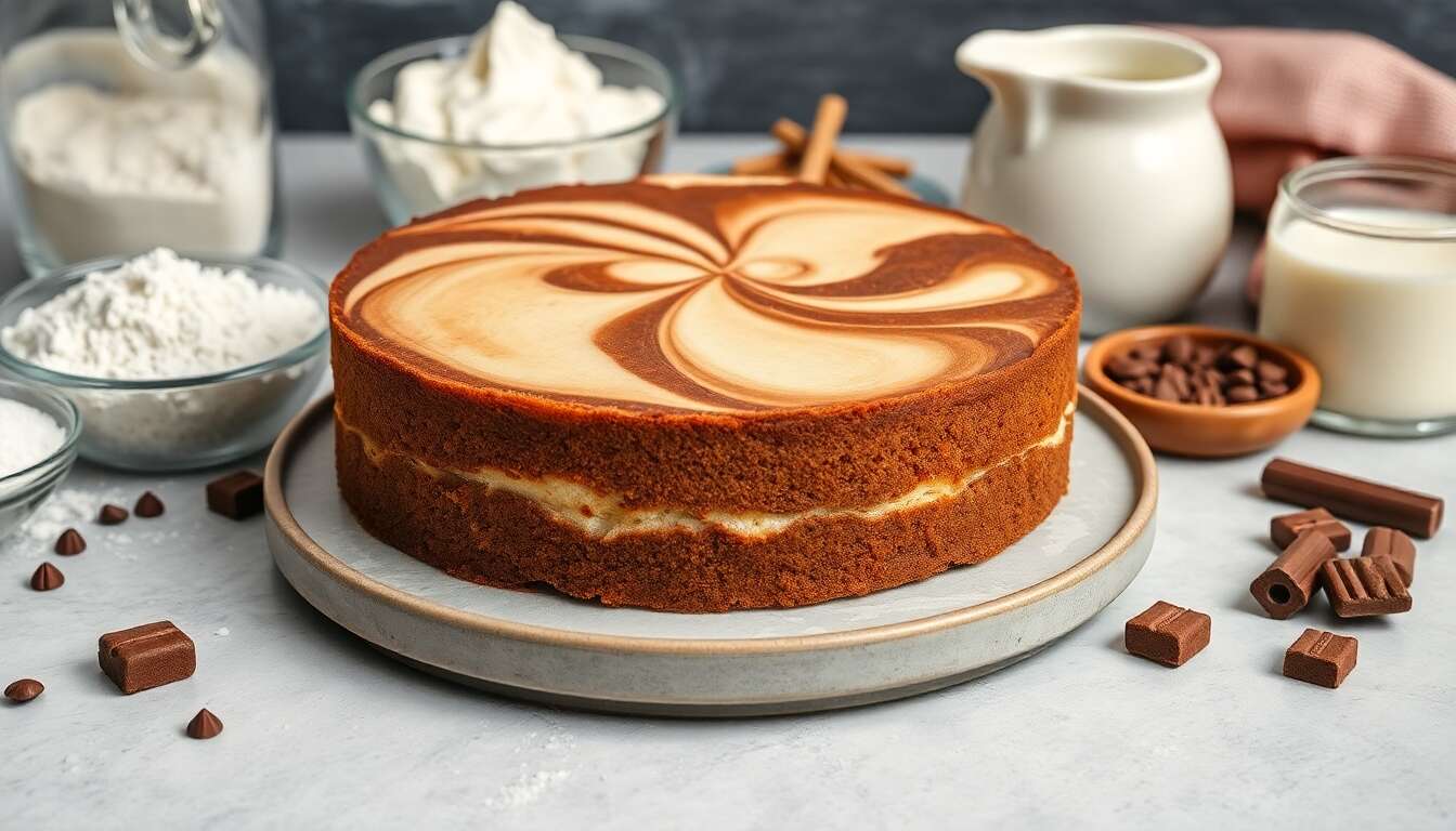 Délice marbré sans œufs ni beurre : recette économique