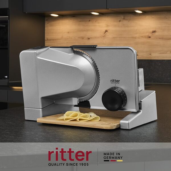 ritter serano 8 Trancheuse universelle électrique & machine à couper le pain entièrement en métal, Made in Germany
