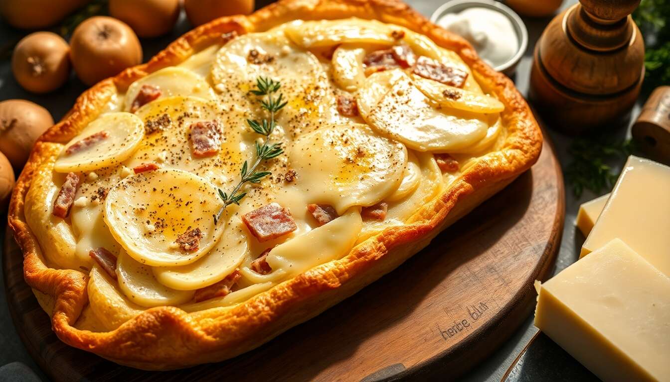 Délice de tartiflette aux poireaux et camembert : explosion de saveurs