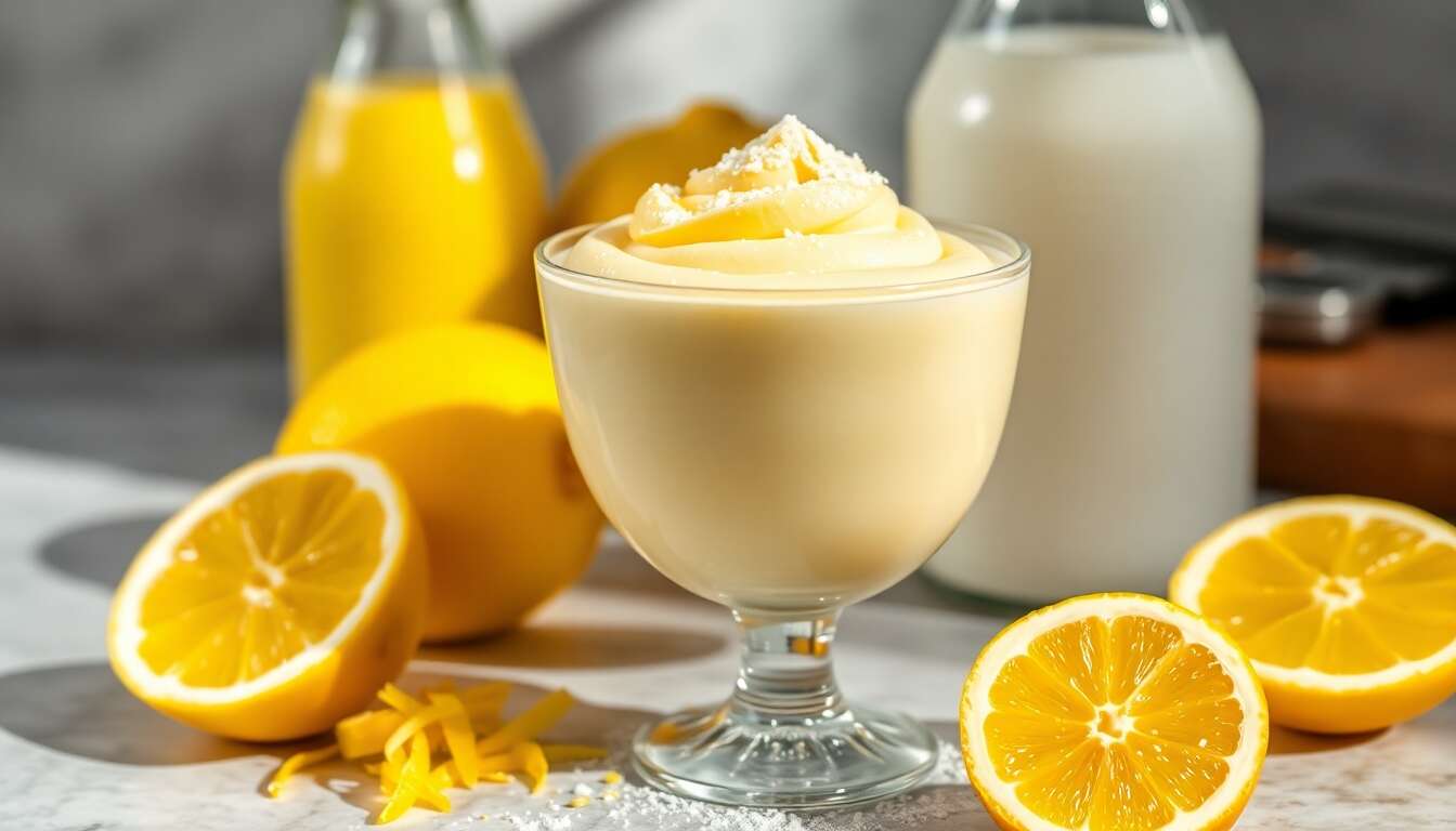 Crème citron facile : 3 ingrédients sans oeufs ni farine !