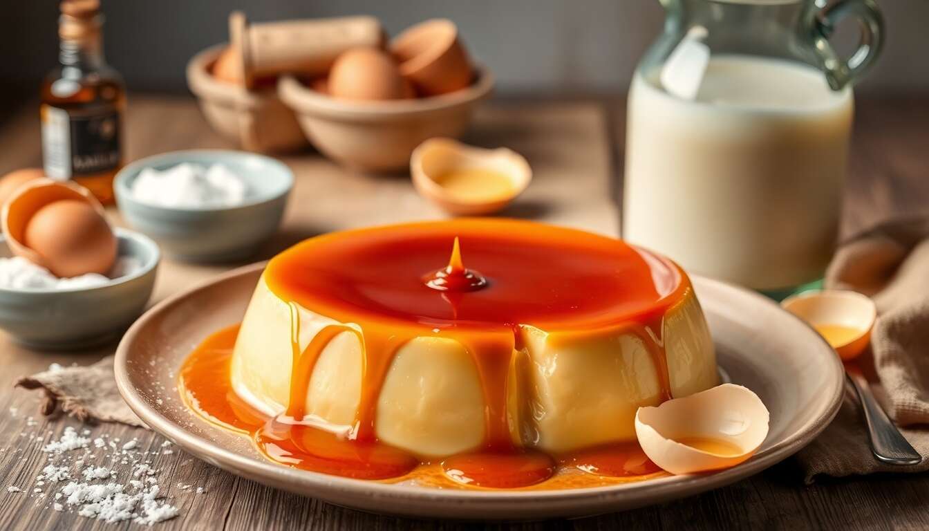 Délice express : flan caramel sans four