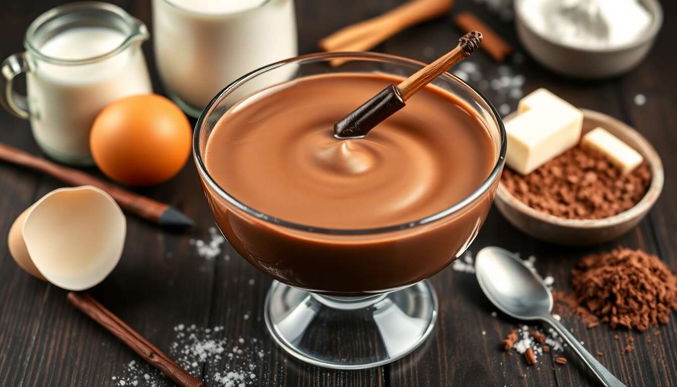 Gourmandise : crème pâtissière chocolatée
