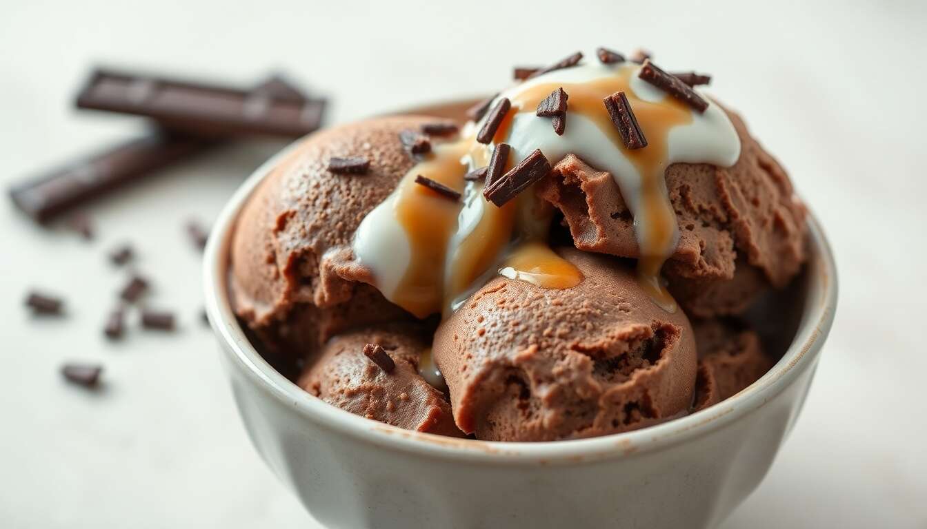 Crème glacée chocolat maison sans sorbetière : recette inratable à 3 ingrédients