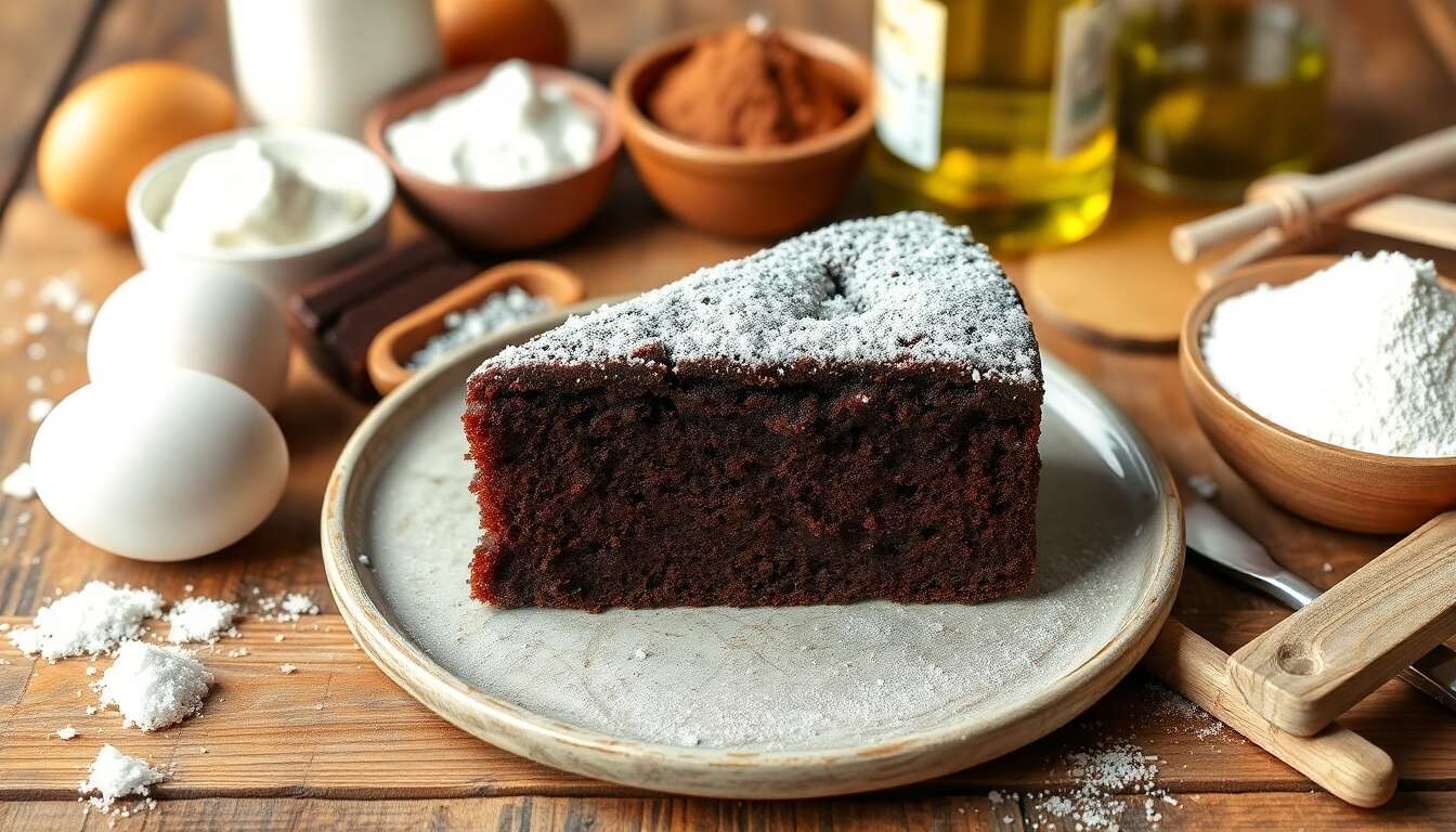Gâteau chocolat-yaourt : moelleux express