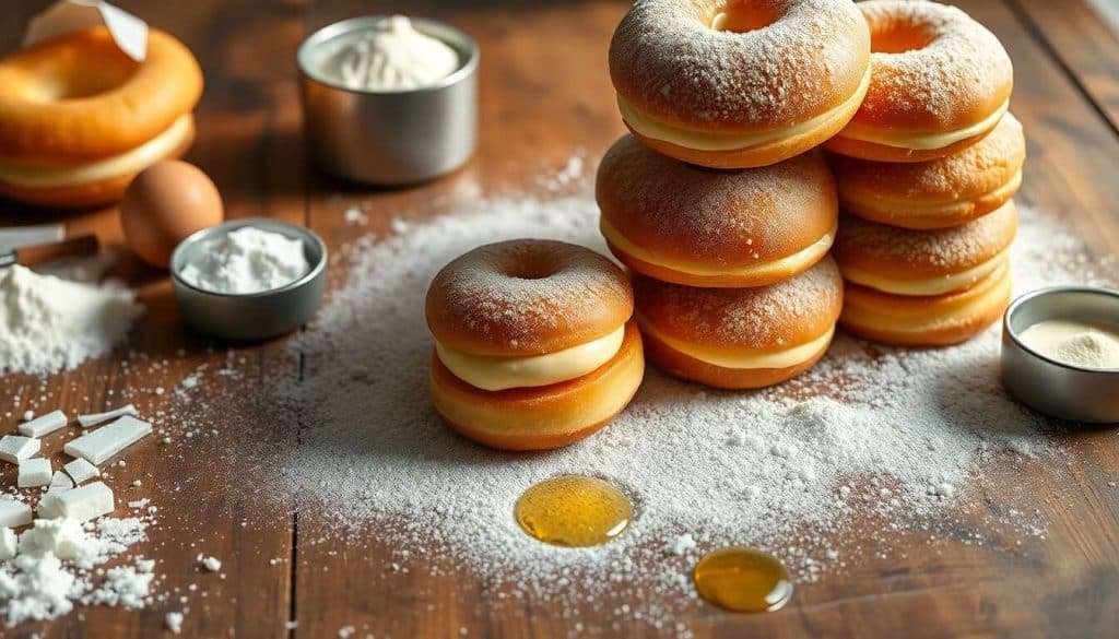 Délice de beignets crème vanille