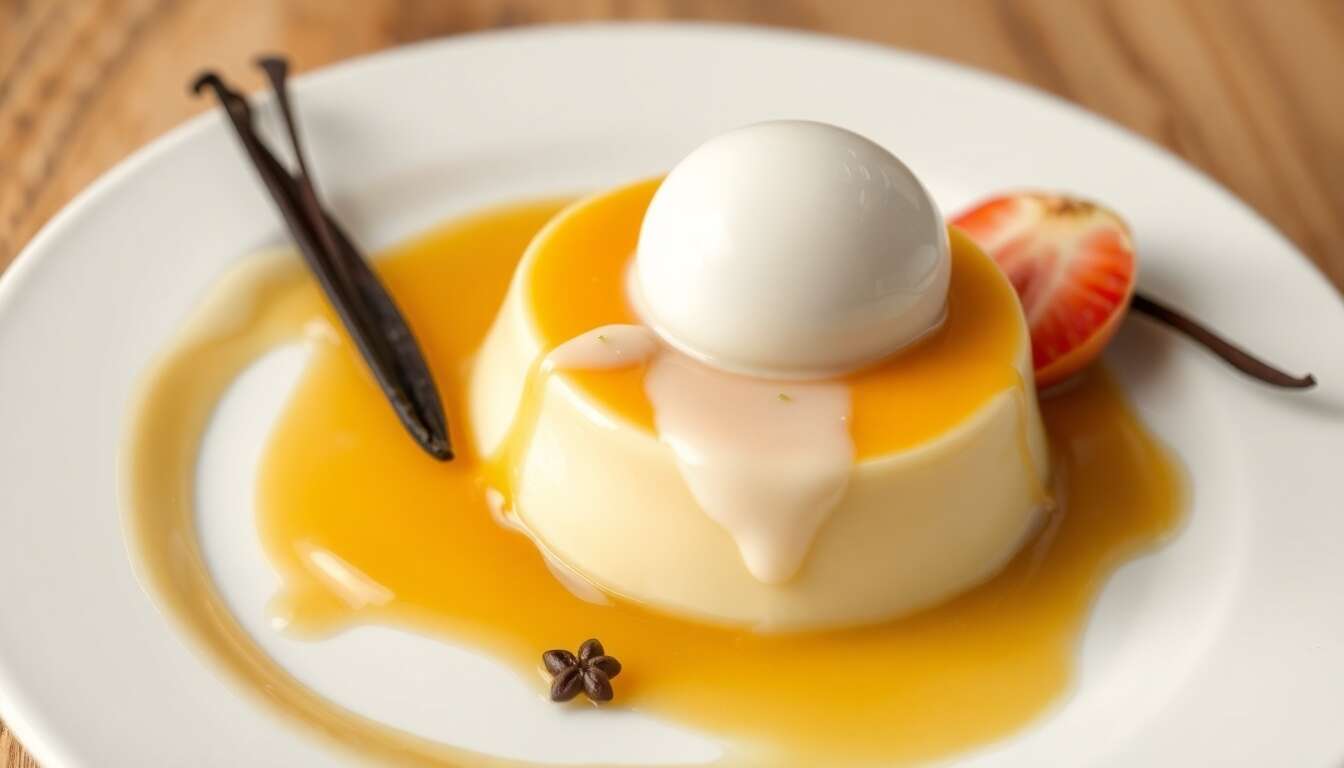 Flan vanille léger : sans sucre, sans pâte