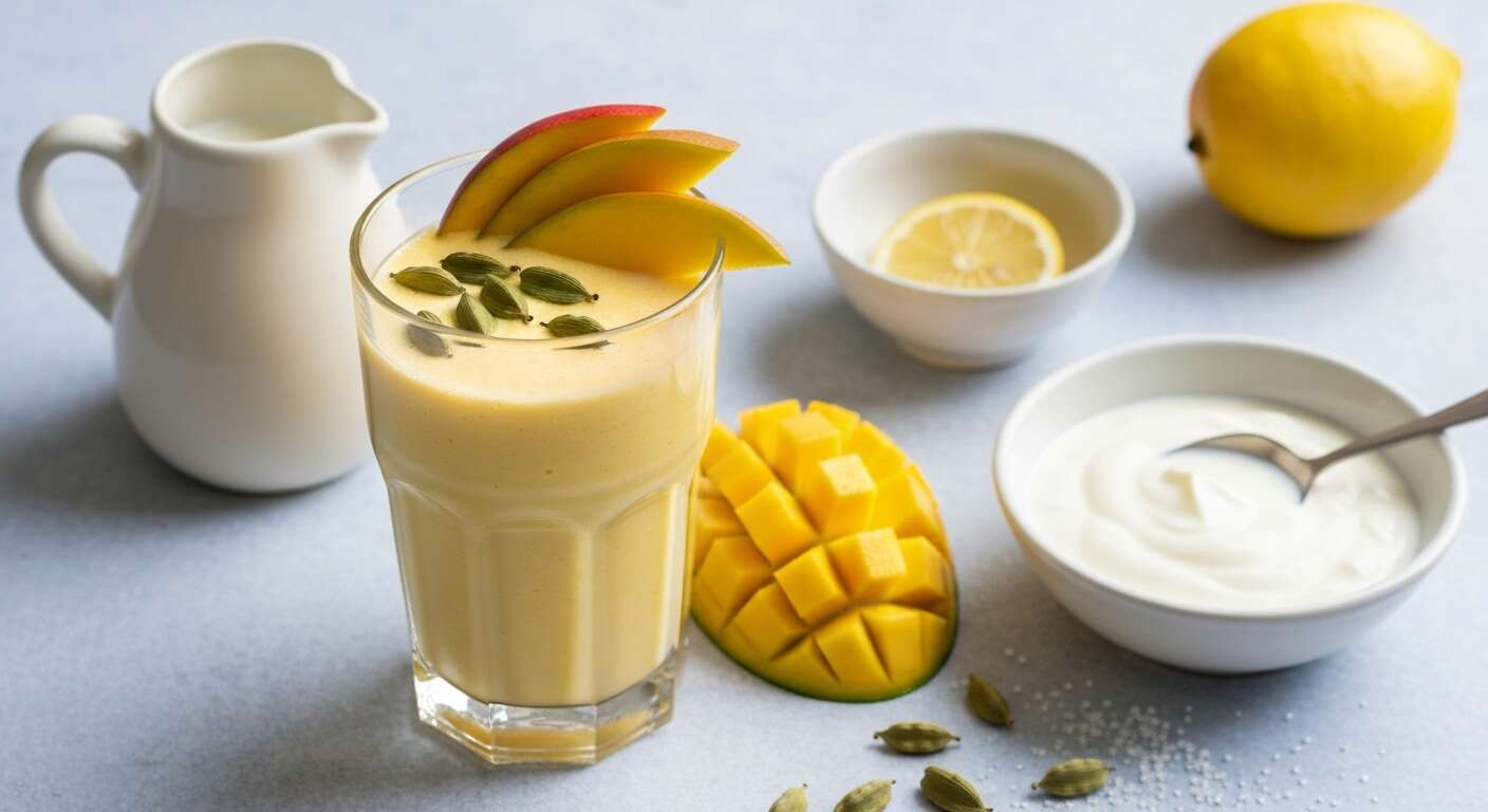 Mango Lassi à la Cardamome : dessert Indien Express et Savoureux