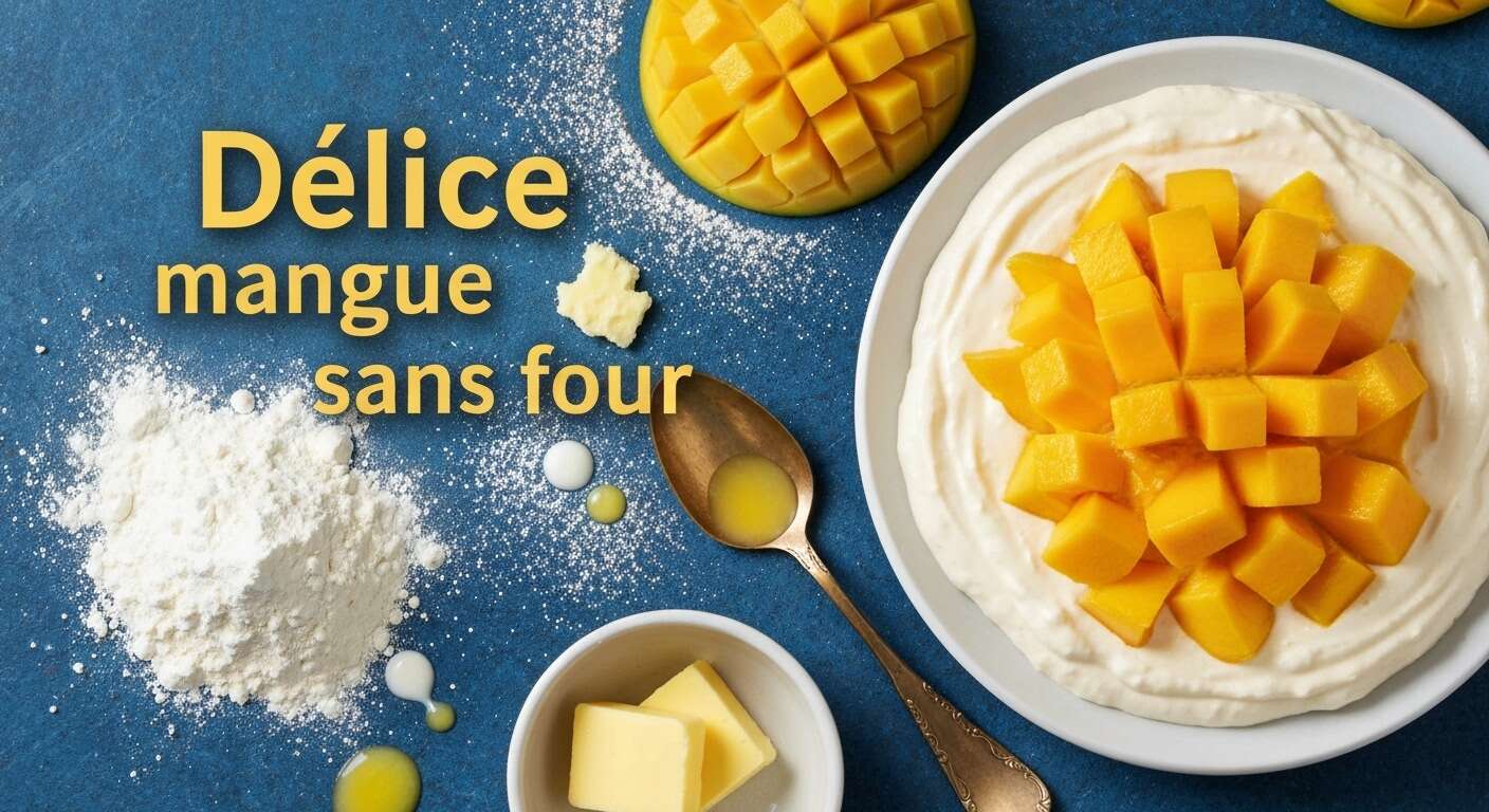Délice mangue sans four : la recette facile à base de lait, farine et œuf