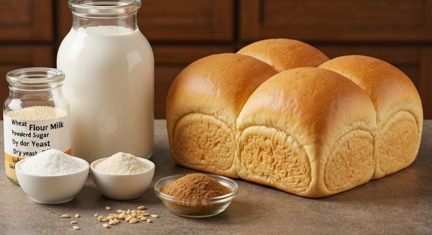 Pain au lait moelleux et économique sans œufs ni beurre