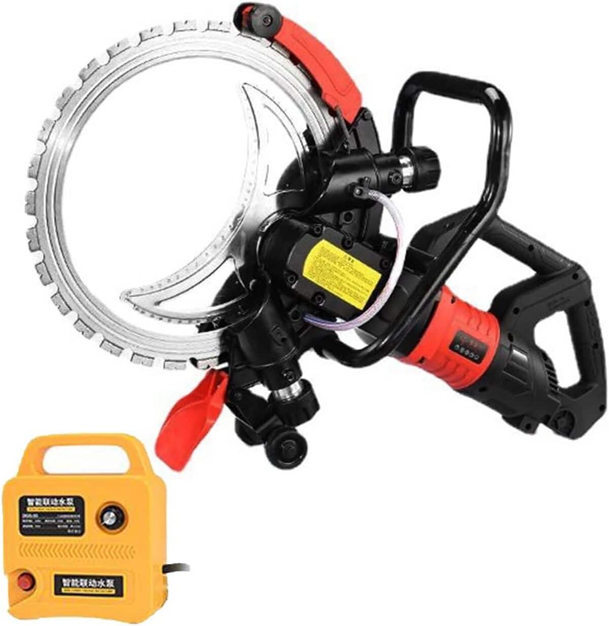 Test scie à béton électrique GJBMXSM 9500W : puissance et précision