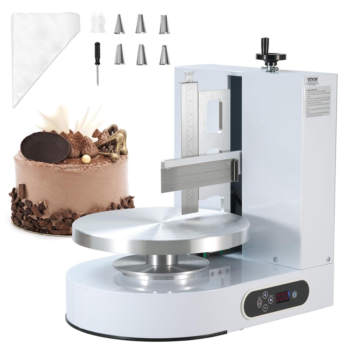 Test : machine à glacer les gâteaux VEVOR, lissage précis et silencieux