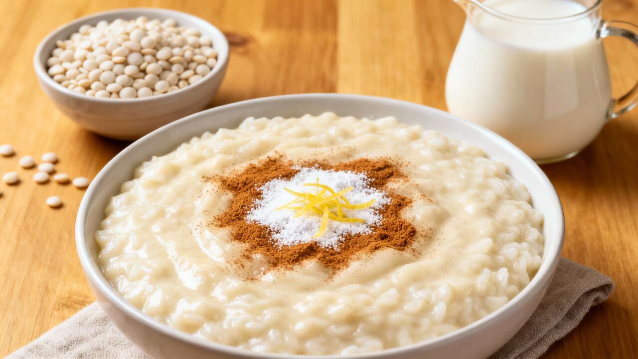 Délice crémeux de riz au lait